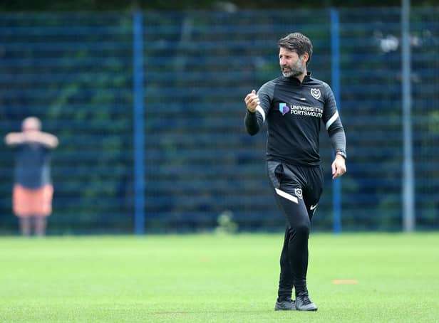 Danny Cowley is adamant he wants loanees to drive his Pompey first-team, not to act as squad fillers. Picture: Chris Moorhouse