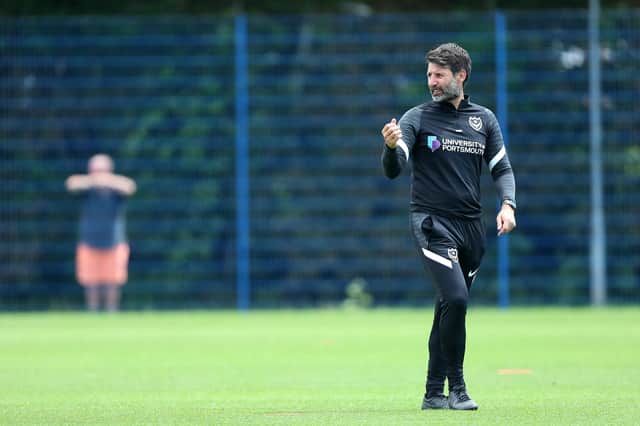 Danny Cowley is adamant he wants loanees to drive his Pompey first-team, not to act as squad fillers. Picture: Chris Moorhouse