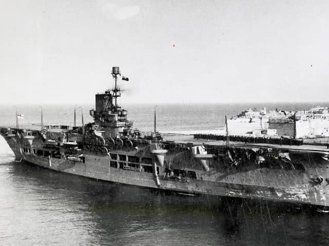 HMS Ark Royal just months before her sinking in November 1941. Picture: Fox Photos/Hulton Archive/Getty Images.