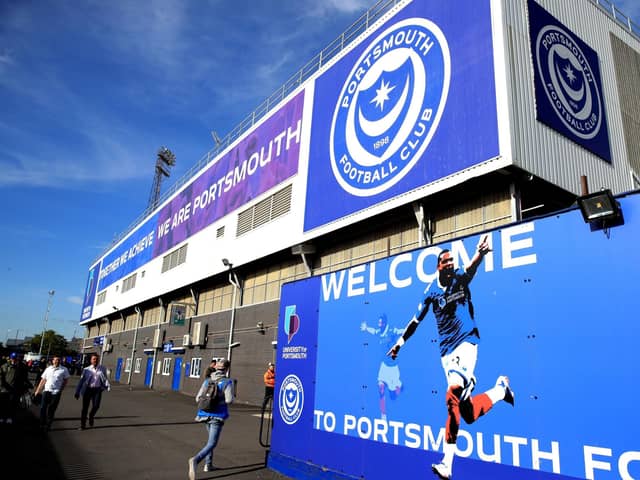 Portsmouth football club gv Fratton park gv fratton park exterior gv

File photo dated 16-05-2019 of General view of Fratton Park, Portsmouth. PA Photo. Issue date: Saturday March 21, 2020. Portsmouth have confirmed that three players have tested positive for coronavirus. See PA story SPORT Coronavirus. Photo credit should read Adam Davy/PA Wire.