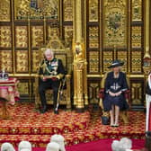 Prince Charles, Prince of Wales reads the Queen's speech flanked by Prince William and Camilla, Duchess of Cornwall. Picture: Arthurt Edwards - WPA Pool/Getty Images