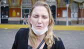 Journalists Siobhan Meade and Sean Dilley were asked by an Aqua Cars driver to pay a discriminatory price hike as they journeyed home to Stevenage from the Isle of Wight on Sunday with their guide dogs. Pictured is Siobhan Meade.