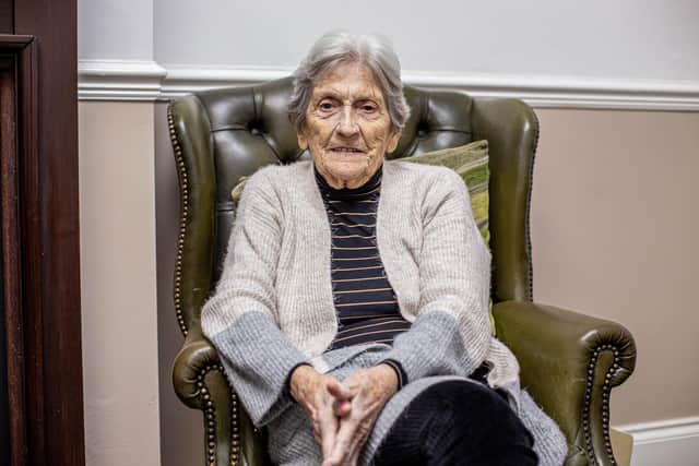 Iris Cooper, 90, resident of Bluewater care home on November 23, 2022. Picture: Habibur Rahman.
