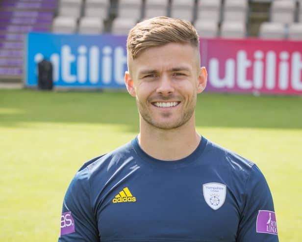 Lewis McManus hit 50 off 52 balls as Hampshire suffered defeat to Essex in their opening Royal London Cup tie.
Picture: Habibur Rahman