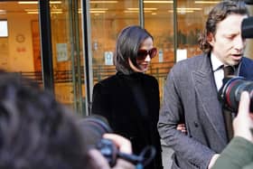 Eva Green departs the Rolls Building, London, where she is suing production company White Lantern Films, over payment for the shuttered British film project A Patriot. Picture Jordan Pettitt/PA.