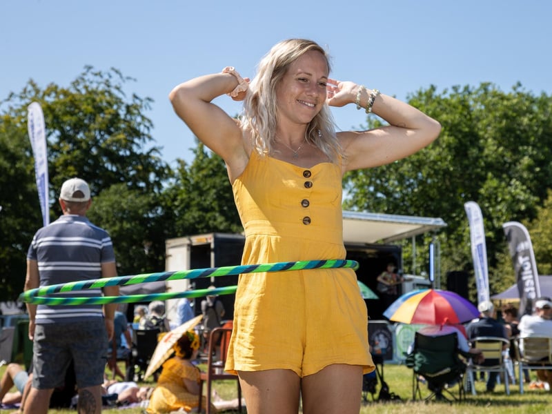 Pictured - Hayley Bath from Gosport showing off her hoola skillsPhotos by Alex Shute