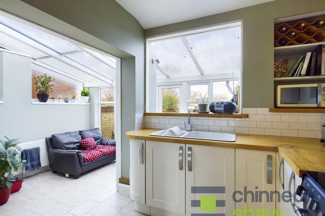 This four-bedroom house in Copnor is on the market for £380,000. It is listed by Chinneck Shaw.