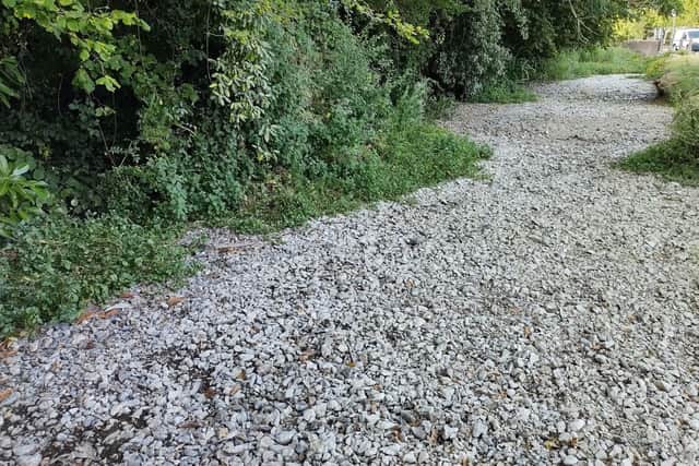 A dry section of the Ems