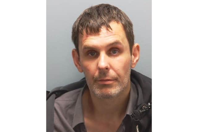43-year-old Barry Close smashed up a stairwell, used a paving slab to break a window, and damaged a bike at an address in San Diego Road.