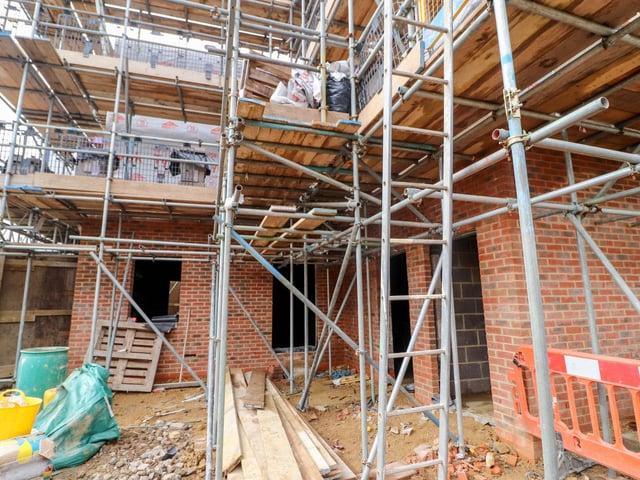 Work continues on the Milton End, which will include safe standing. Picture: Habibur Rahman