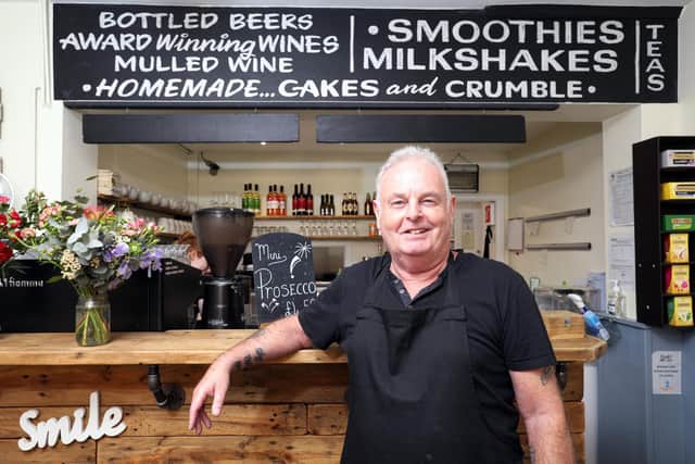 Owner Grahame Heke. Smile Cafe, Marmion Rd, Southsea
Picture: Chris Moorhouse (jpns 290721-15)
