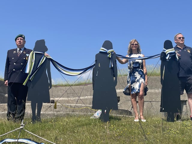 The three women who died in the conflict were remembered
