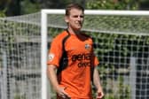 Joe Oastler during his one season at Gosport Borough in 2016/17. Picture: Mick Young