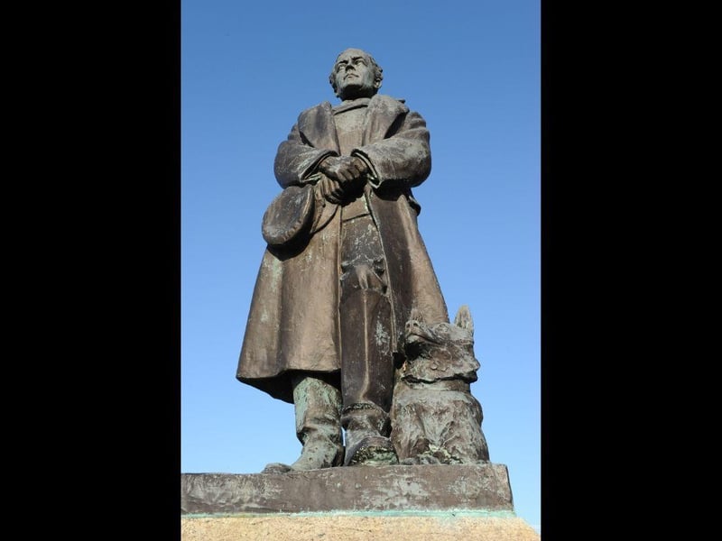 Just inside the gate of the historic dockyard is a memorial by widow Kathleen Scott to remember explorer Captain Robert Falcon Scott CVO who was a British Royal Navy officer and led two expeditions to the Antarctic regions. He, along with his companions, died on a return journey from the South Pole in 1912.