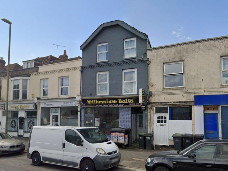 Millennium Balti House Indian Takeaway at 53 Forton Road, Gosport was rated five on February 6.