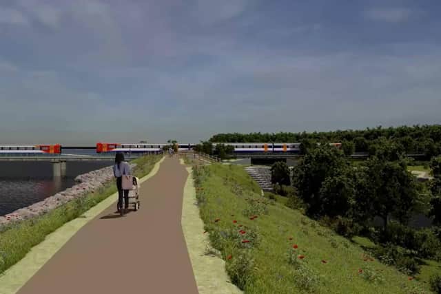 An artist's impression of Phase 5 of coastal scheme
