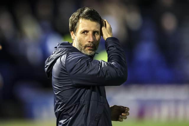 Pompey head coach Danny Cowley Picture: Robin Jones