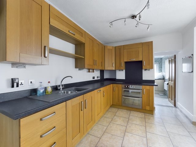 This three-bedroom terraced house is on the market for £250,000. It is listed by Chinneck Shaw.