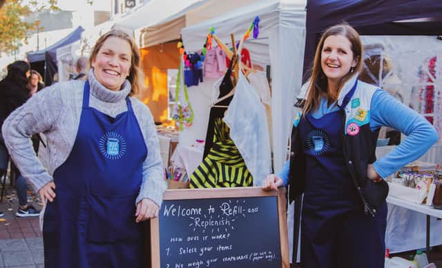 Laura Hayward and Alice Hooley, who co-own Refill and Replenish, which has just opened up a permanent storefront in Petersfield. 