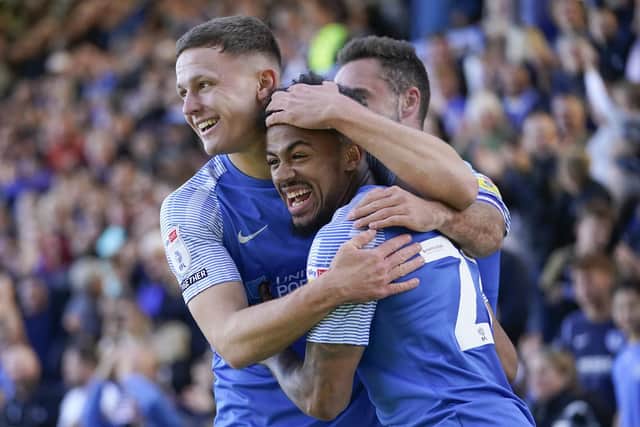 Josh Koroma was shined in a difficult afternoon for Pompey.