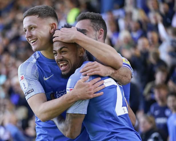 Josh Koroma was shined in a difficult afternoon for Pompey.