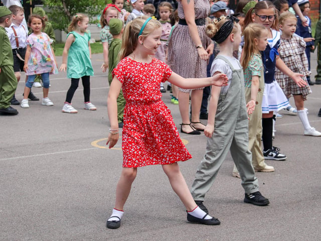 Highbury Primary School, Portsmouth celebrates D-Day on Friday 7th June 2024Picture: Habibur Rahman