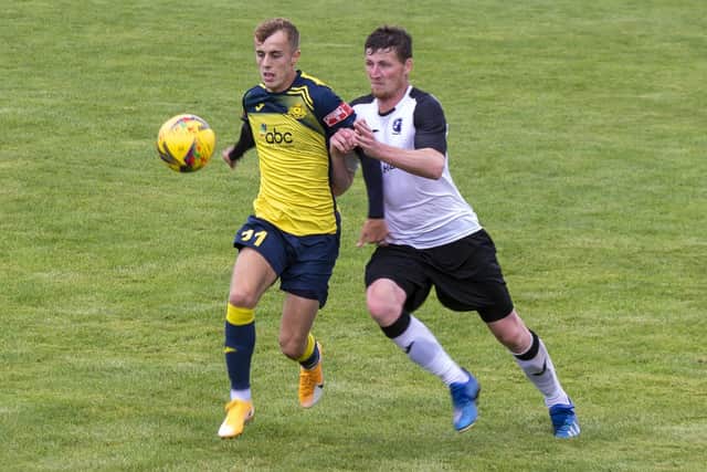 James Franklyn has gone nine games without scoring for Moneyfields. Picture: Mike Cooter