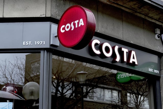Costa Coffee at 148 Commercial Road, Portsmouth was rated  five on September 5.