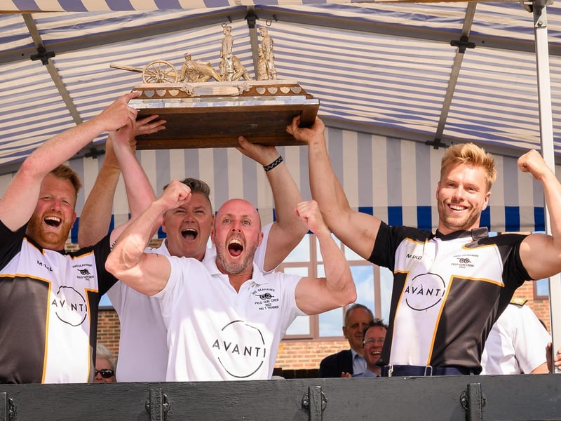 HMS Seahawk take home the Brickwoods Fieldgun Trophy for the second year running