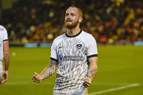 Connor Ogilvie scored in Pompey's 3-2 win at Barnsley on Tuesday night - but a groin strain prevented him from finishing the game