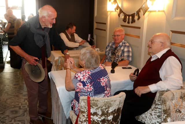George Jenkins, 90, with some of his former colleagues.
Picture: Sam Stephenson