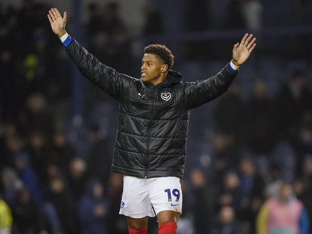 Goalscorer Kusini Yengi laps up the applause from the home fans at the final whistle