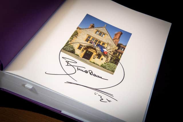Rowans Hospice is hosting an online auction with plenty of exclusive items up for grabs. Pictured: Signed Raymond Blanc recipe book
