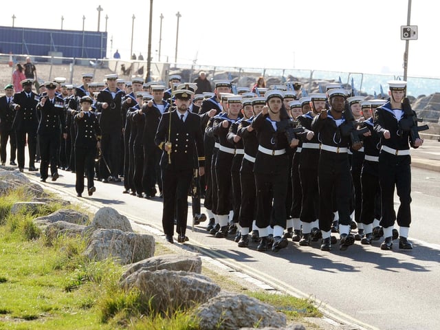 Portsmouth Naval Memorial rededication service to mark 100 years of the unveiling of the monument.  Picture: Sarah Standing (041024-7091)