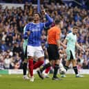 Kusini Yengi celebrates Pompey's consolation goal in their 2-1 defeat to Wigan. Picture: Jason Brown/ProSportsImages