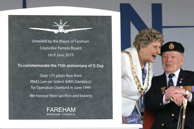 Stanley Richardson Plaque Unveiling 2019 With Cllr Pamela Bryant