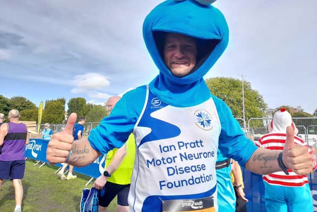 Carlo Van Leeuwen, 41 from Southampton, got into character as the Cookie Monster for the 2022 Great South Run. Picture: David George
