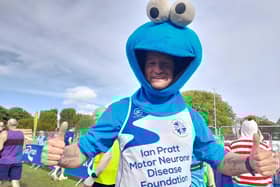 Carlo Van Leeuwen, 41 from Southampton, got into character as the Cookie Monster for the 2022 Great South Run. Picture: David George