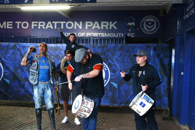 John Westwood, Simon Milne and son Oliver Milne joined by fans for the play-offs last season