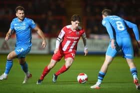 EXETER, ENGLAND - NOVEMBER 30: Josh Key of Exeter City  (Photo by Harry Trump/Getty Images)
