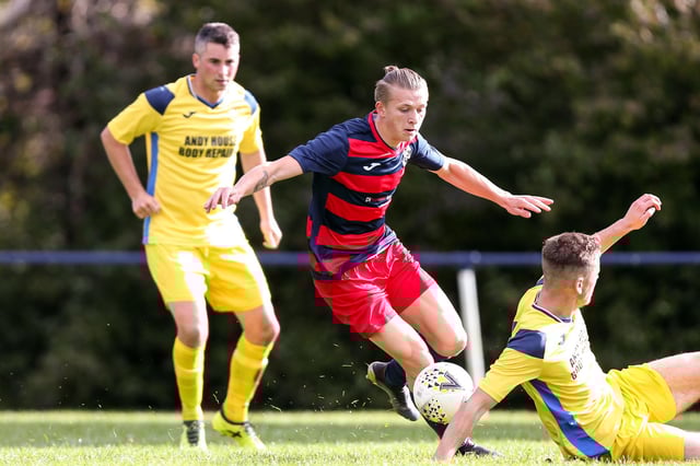 New Horndean signing Zak Willett is in line to feature in the Hawks friendly. Picture: Chris Moorhouse (041020-45)