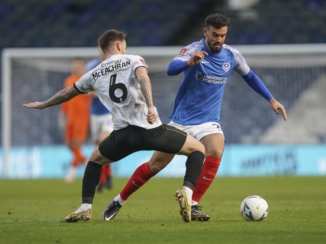 Injury free and back into the Pompey line-up. The midfielder has been an ever-present in the Blues’ side when fit and it’s not a surprise to see him in the middle of the park again on Sunday.