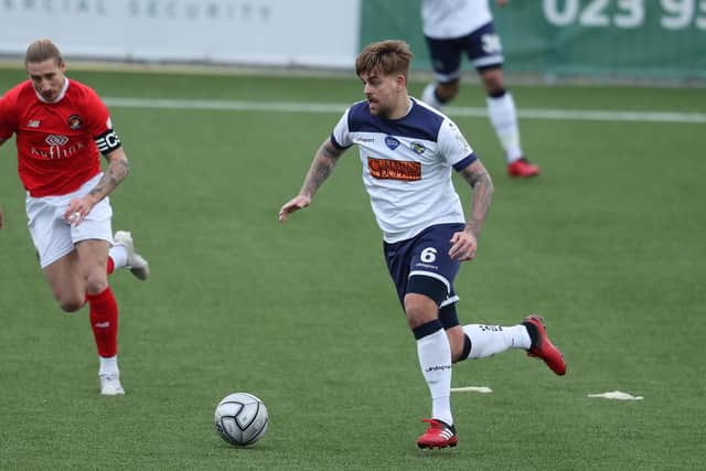 Sam Magri in action for the Hawks last season. In November he sustained an ACL injury against Charlton, threatening his career. Picture: Dave Haines