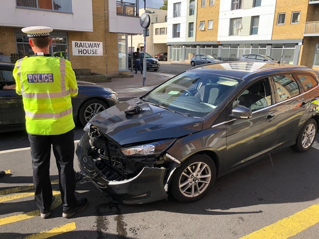 Knowsley Road, Cosham, is known for having lots of parked cars and speeding drivers and is no stranger to crashes.