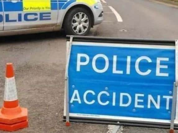 The A32 was closed in both directions following a four vehicle collision.