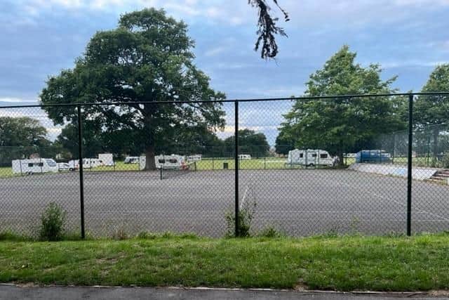 Travellers at Waterlooville Recreation Ground