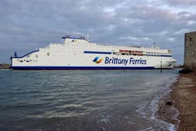 Brittany Ferris vessel Galicia seen arriving in Portsmouth from her builders in China via Singapore and a fuel stop in Suez. Picture: Darren Holdaway