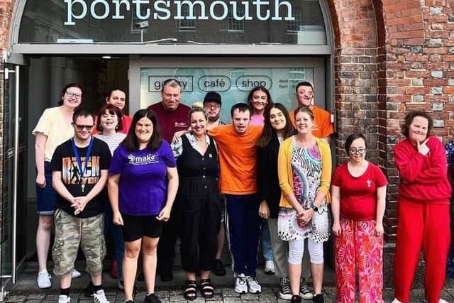 Members of This New Ground Arts Committee at Aspex Portsmouth.