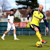 Captain Mike Carter is unavailable for Gosport's Portsmouth Senior Cup final clash with Moneyfields Picture: Tom Phillips