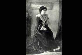 Hertha Ayrton was an engineer, mathematician and inventor. She was born in Portsea, Portsmouth on April, 28 1854 and died in Bexhill-on-Sea, Sussex on August 26, 1923. Her research in vortices in water and air led to the invention of the Ayrton fan, which was used in the trenches of the First World War to get rid of gas and poison. She was also closely involved with the fight for women's suffrage. Here, Hertha Ayrton has been painted by Mme. Darmesteter.